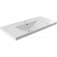 Раковина Aquanet Side 00347434, 110 см, керамика, белая