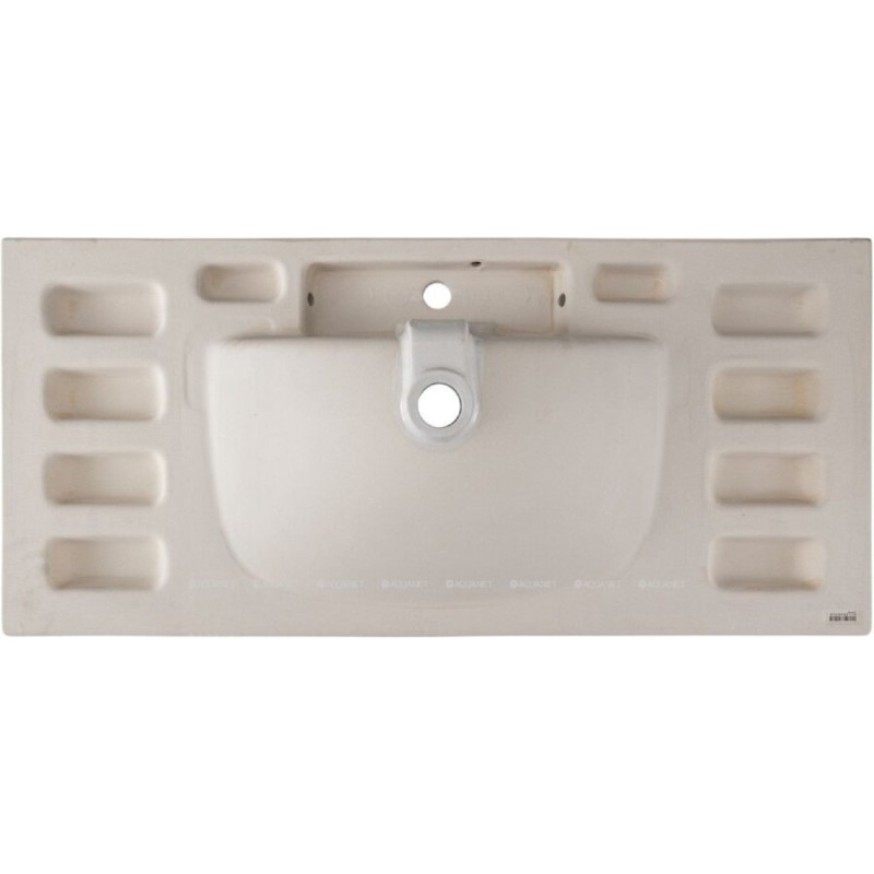 Раковина Aquanet Side 00347434, 110 см, керамика, белая