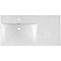 Раковина Aquanet Side 00347435, 100 см, керамика, левая, белая