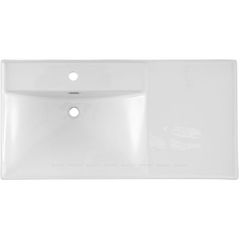 Раковина Aquanet Side 00347435, 100 см, керамика, левая, белая