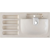 Раковина Aquanet Side 00347435, 100 см, керамика, левая, белая