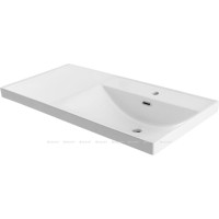 Раковина Aquanet Side 00347437, 100 см, керамика, правая, белая