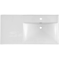 Раковина Aquanet Side 00347437, 100 см, керамика, правая, белая
