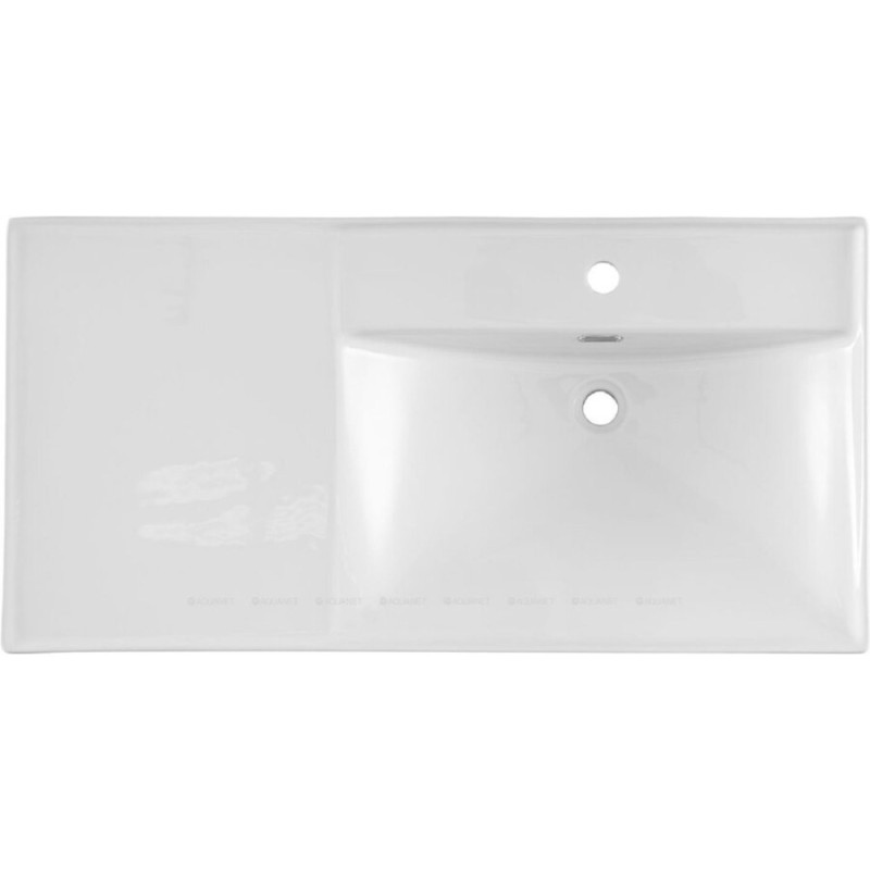 Раковина Aquanet Side 00347437, 100 см, керамика, правая, белая