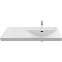 Раковина Aquanet Side 00347437, 100 см, керамика, правая, белая