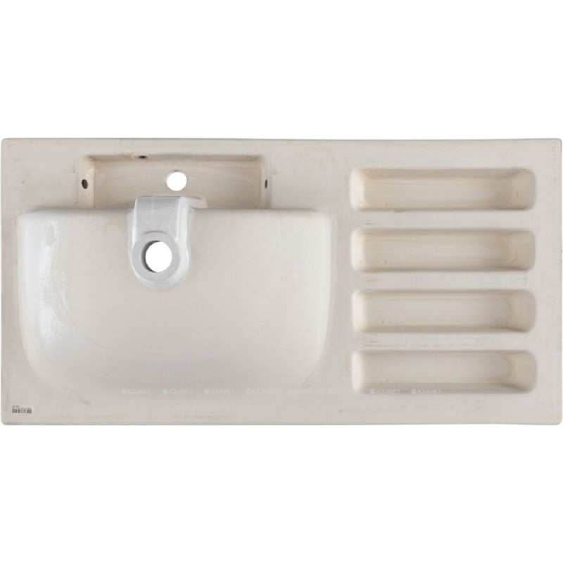 Раковина Aquanet Side 00347437, 100 см, керамика, правая, белая