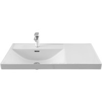 Раковина Aquanet Side 00347438, 90 см, керамика, левая, белая