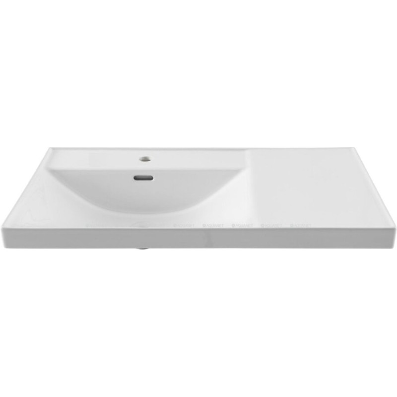 Раковина Aquanet Side 00347438, 90 см, керамика, левая, белая