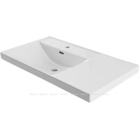 Раковина Aquanet Side 00347438, 90 см, керамика, левая, белая