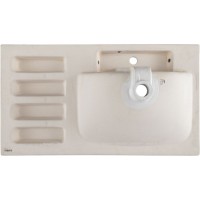 Раковина Aquanet Side 00347438, 90 см, керамика, левая, белая