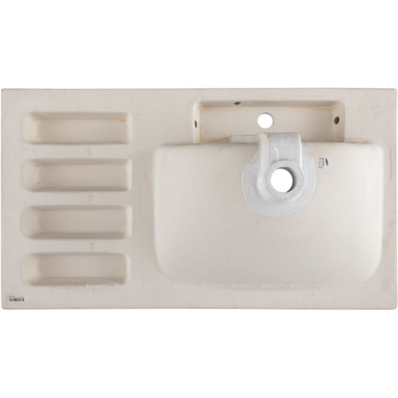 Раковина Aquanet Side 00347438, 90 см, керамика, левая, белая