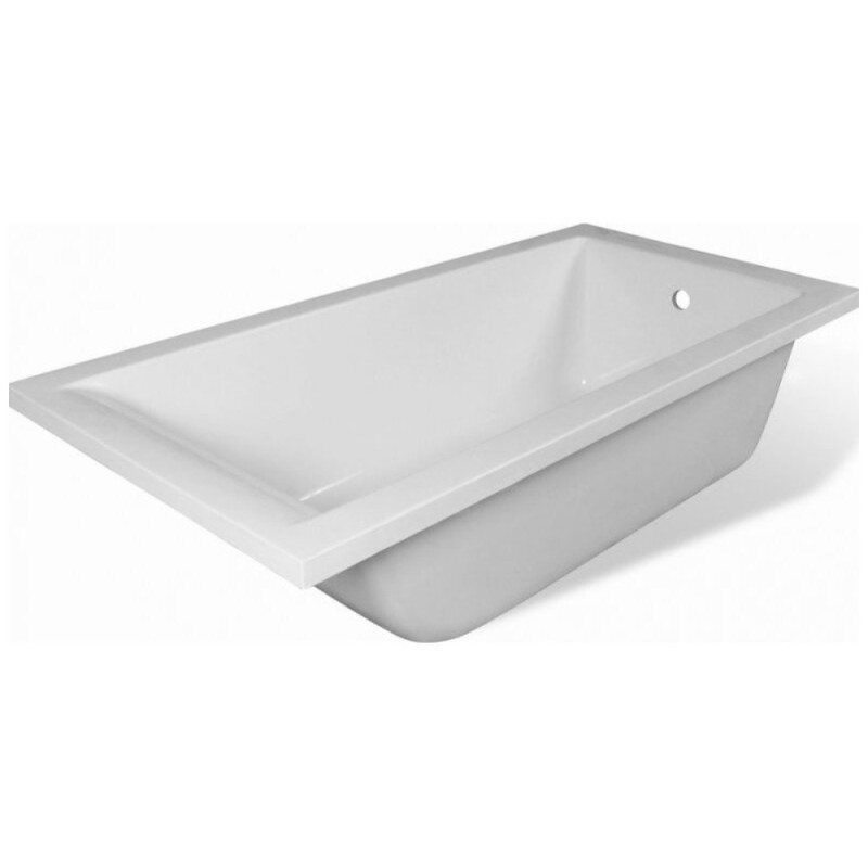 Ванна из искусственного мрамора Aquanet Bright Stone Slim AQ-00351315, 170 x 70 см, цвет белый