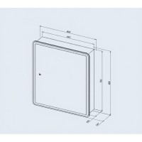 Зеркальный шкаф Aquanet Оптима 00353784, 60 см, LED-подсветка, антизапотевание