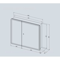 Зеркальный шкаф Aquanet Оптима 00353807, 80 см, LED-подсветка, антизапотевание