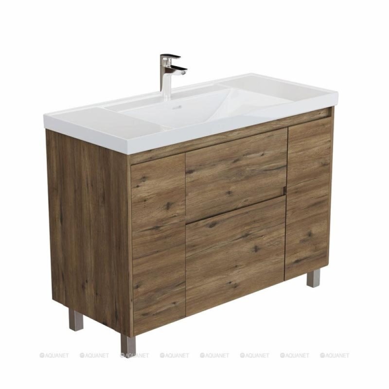 Тумба с раковиной Aquanet Nova Lite 2.0 365920, 110 см, напольная, цвет дуб рустикальный