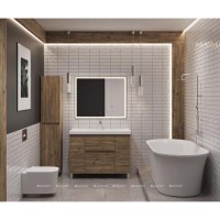 Тумба с раковиной Aquanet Nova Lite 2.0 365920, 110 см, напольная, цвет дуб рустикальный