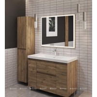 Тумба с раковиной Aquanet Nova Lite 2.0 365920, 110 см, напольная, цвет дуб рустикальный