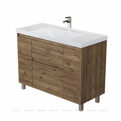 Тумба с раковиной Aquanet Nova Lite 2.0 365920, 110 см, напольная, цвет дуб рустикальный