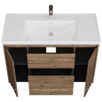 Тумба с раковиной Aquanet Nova Lite 2.0 365920, 110 см, напольная, цвет дуб рустикальный