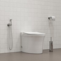 Гигиенический душ Iddis Axes, 005BCR0i08, со смесителем, PVD-покрытие, хром матовый