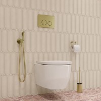 Гигиенический душ Iddis Axes, 005MGR0i08, со смесителем, PVD-покрытие, золото матовое