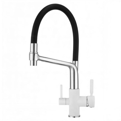 Смеситель Granula GR-0083 0083wh, для кухонной мойки, с подключением к фильтру, арктик