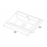 Раковина Iddis Cloud 0136000i28 60 см, белый