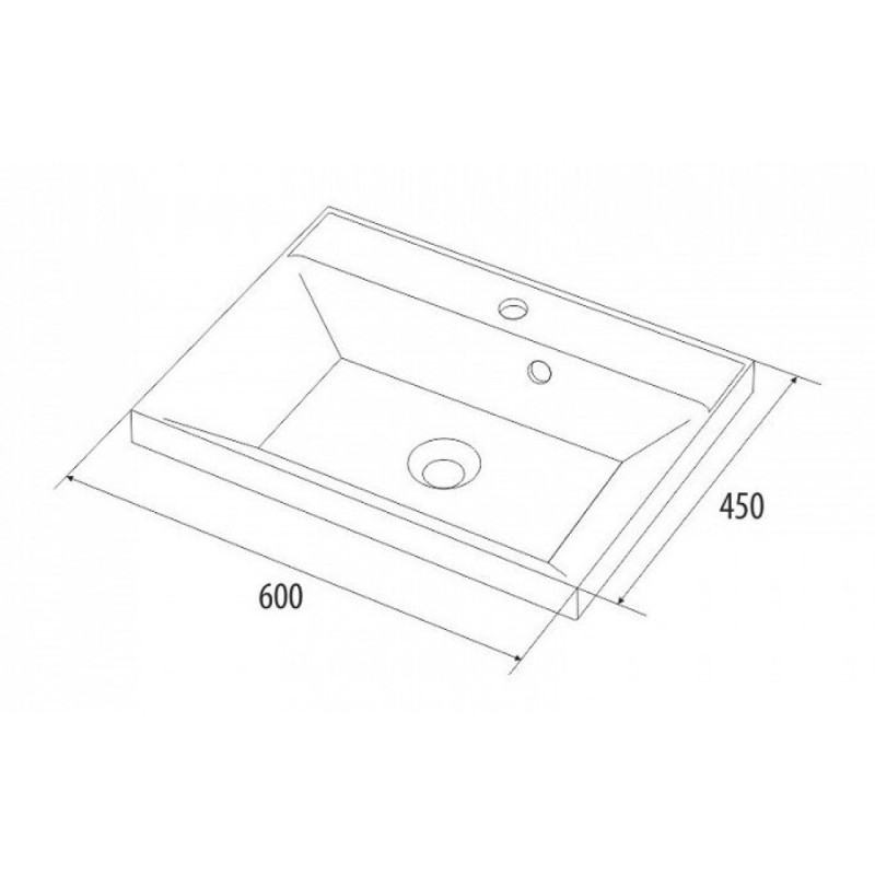 Раковина Iddis Cloud 0136000i28 60 см, белый