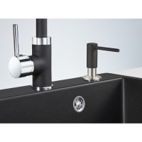 Дозатор встраиваемый для жидкого мыла кухонный Granula GR-018 D 018Dbl, черный матовый
