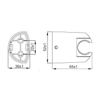 Держатель для лейки Iddis 020CP00i53 хром
