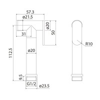 Гигиеническая лейка Iddis Optima Home 020GB0Gi20, графит