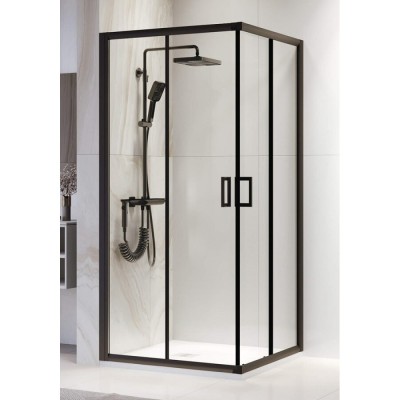 Душевой уголок RGW Passage PA-39B 03083988-14, 80 х 80 см, стекло прозрачное, профиль черный