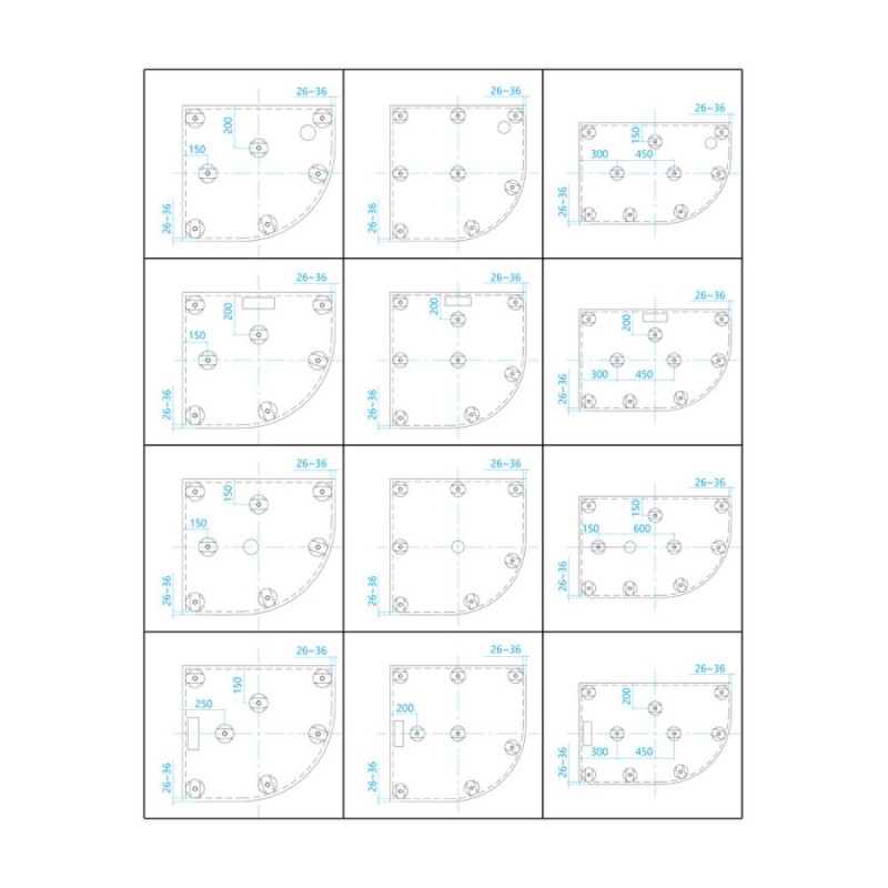 Душевой поддон RGW GWS-41L 80 х 120 см, прямоугольно-асимметричный, левый, белый, 03150482-01L
