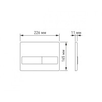 Инсталляция BERGES для скрытого монтажа NOVUM L2 с кнопкой матовый хром