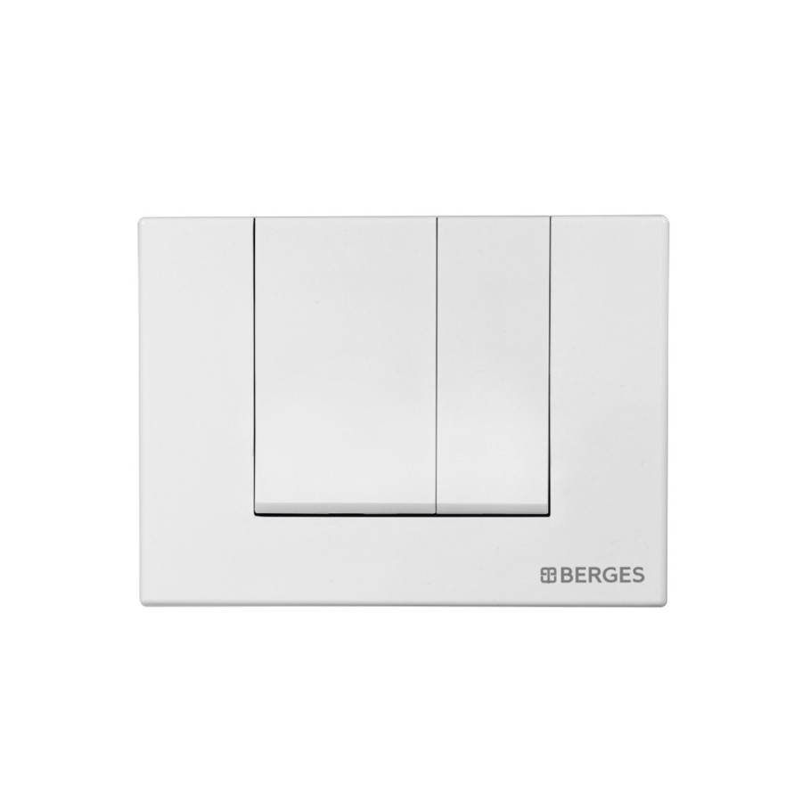Инсталляция BERGES для скрытого монтажа унитаза NOVUM кнопка S4 Soft Touch белая