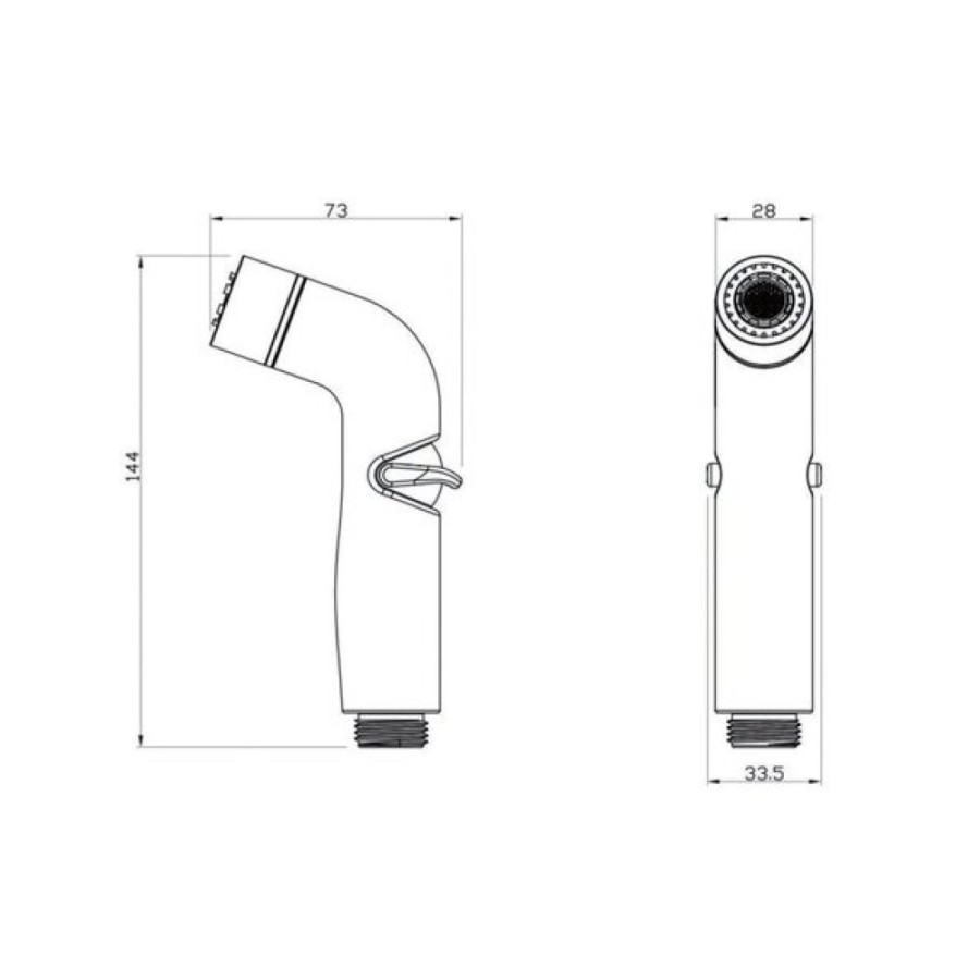Гигиеническая лейка Iddis 040SC2Fi20 хром