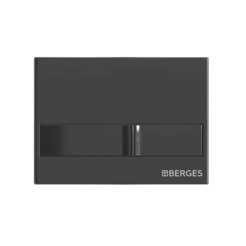 Комплект BERGES: инсталляция NOVUM кнопка L6 черный глянец, унитаз Strati Rimless, сиденье дюропласт Strati Slim SO