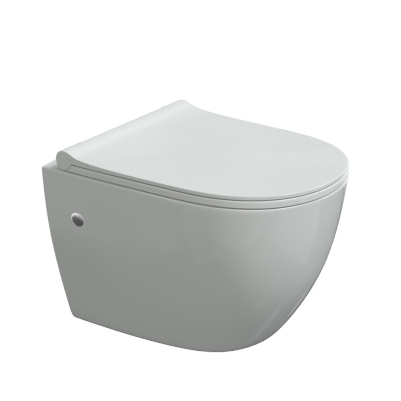 Комплект BERGES для монтажа подвесного унитаза: инсталляция NOVUM525, кнопка D5 Soft Touch черная, унитаз OKUS, сиденье дюропласт Toma Slim SO