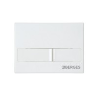 Комплект BERGES: инсталляция NOVUM кнопка L1 белая, унитаз OKUS Rimless 49 см, сиденье дюропласт микролифт, быстросъём