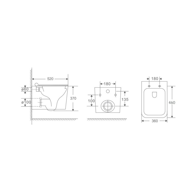 Комплект BERGES: инсталляция NOVUM кнопка O5 Soft Touch черная, унитаз SIGMA Rimless 52 см, сиденье дюропласт микролифт, быстросъём