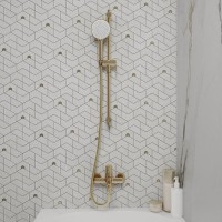 Шланг для душа Iddis Optima Home 04P15MGi19, 150 см, PVD-покрытие, ПВХ, золото матовое
