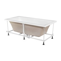 Ванна BERGES акриловая TARI 180x80 с каркасом