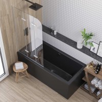 Ванна BERGES акриловая TARI 170х80, черный глянец