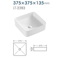Раковина Terminus Ватикан, 05RN37x37x13W, 37.5 см, фарфор, белая