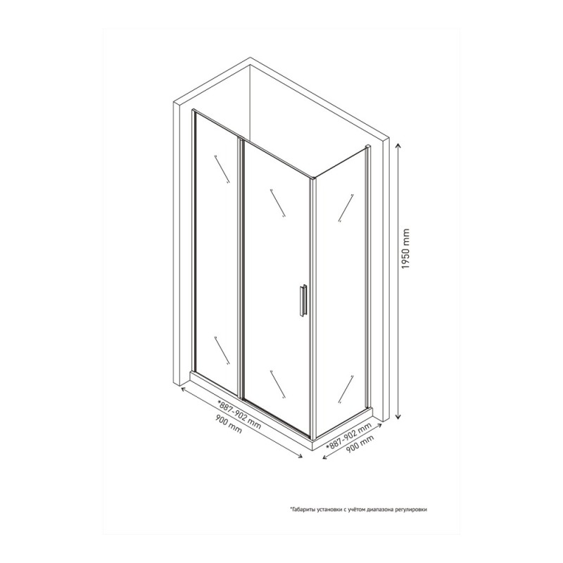 Душевой уголок BERGES LEGOS LS-2 900х900