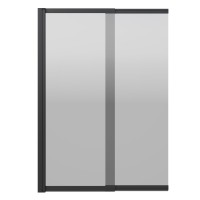 Душевая шторка RIVER S Slider Black 980 тонированное стекло