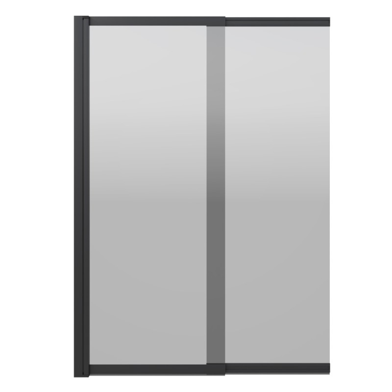 Душевая шторка RIVER S Slider Black 980 тонированное стекло