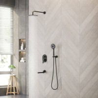 Душевой комплект BERGES NARDIS 3R, поворотный излив, черный матовый