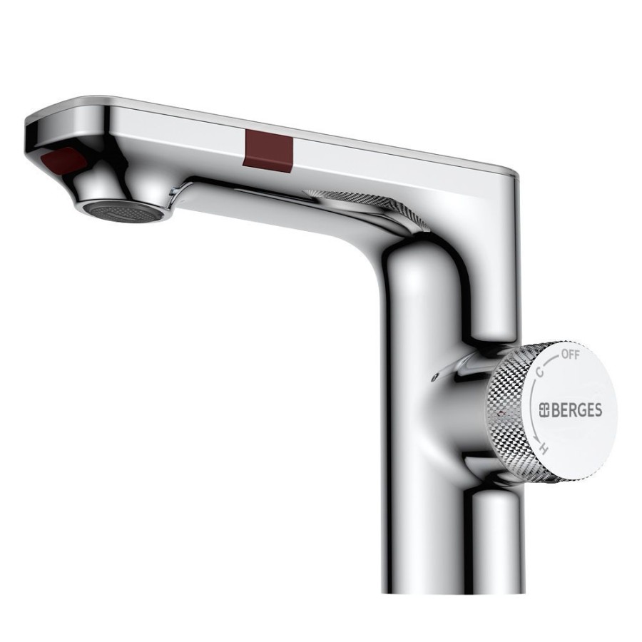 Смеситель для раковины BERGES MORANS сенсорный, хром глянцевый