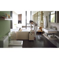 Смеситель для раковины VENTAS R скрытого монтажа, совместный, оружейная сталь
